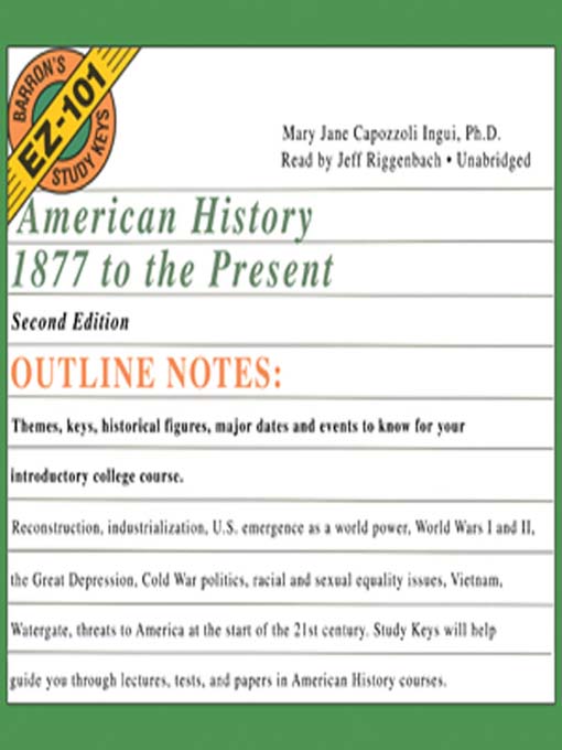 Title details for American History, 1877 to the Present, Second Edition by Mary Jane Capozzoli Ingui - Wait list